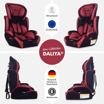 Daliya® CARSITTO Kinderautositz 9-36KG Gruppe I / II / III ( Rot )