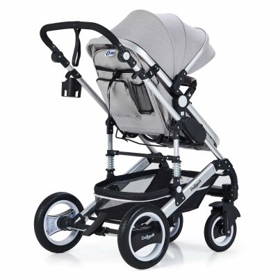 Daliya® BAMBIMO 3in1 Kinderwagen & Buggy mit Babyschale (Elegance-Grau)