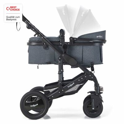 Daliya® BAMBIMO 3in1 Kinderwagen & Buggy mit Babyschale (Dunkelgrau)