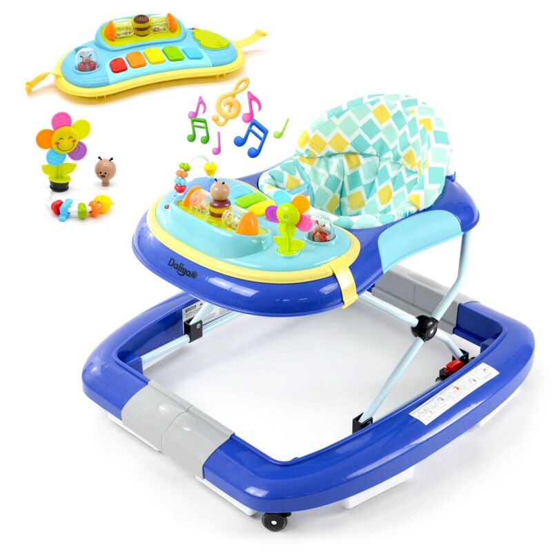 Daliya® BEBISTEP 4in1 Spiel- und Lauflernwagen (Blau)