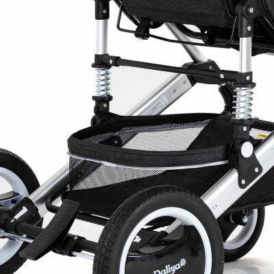 Daliya® BAMBIMO 3in1 Kinderwagen & Buggy mit Babyschale (Grau mit Muster)