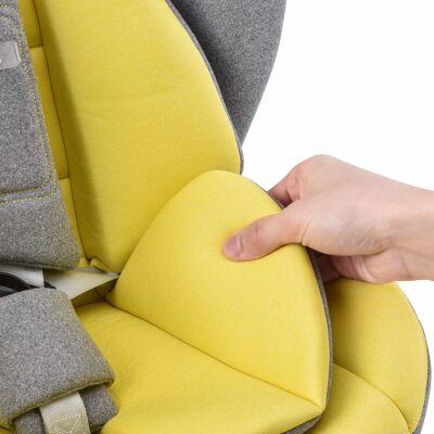 Daliya® ROTAZIONE 360° Kindersitz I 0-36KG I Isofix  I Top Tether I Gr. 0+ / I / II / III ( Gelb )