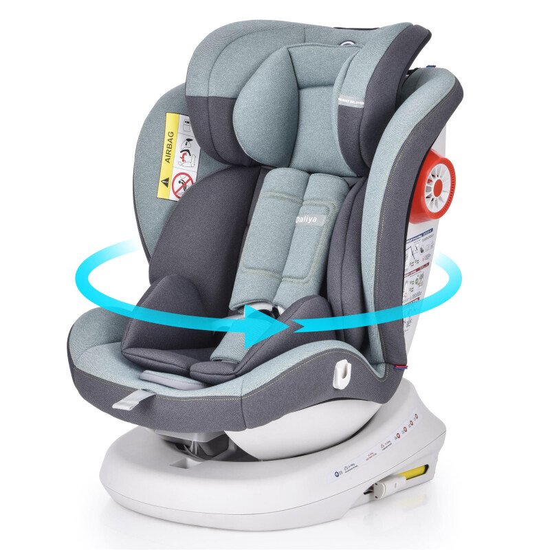 Daliya® ROTAZIONE 360° Kindersitz I 0-36KG I Isofix  I Top Tether I Gr. 0+ / I / II / III ( Grün )