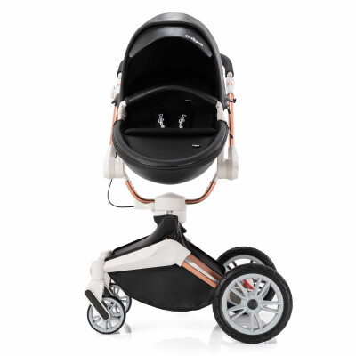 Daliya® TURNIYO 360° Premium 3in1 Kinderwagen (Schwarz)