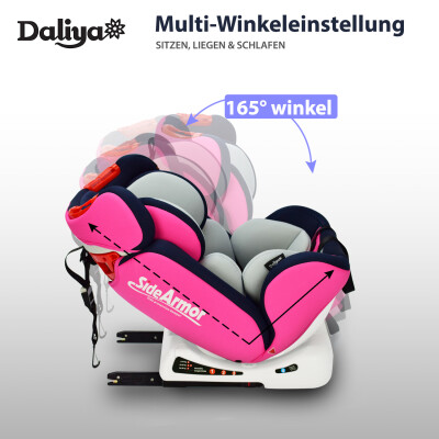 SITORINO Kindersitz mit Isofix (ein Daliya® refurbished Produkt Pink)