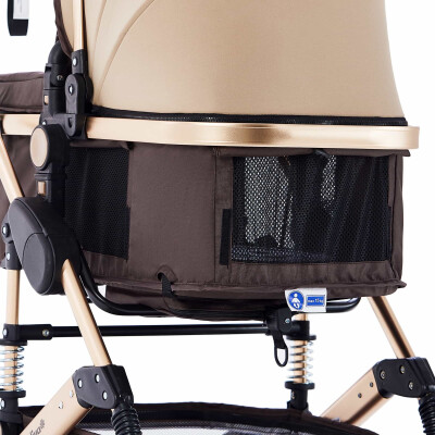 BAMBIMO Kinderwagen 3in1 (ein Daliya® refurbished Produkt Braun - Gold)