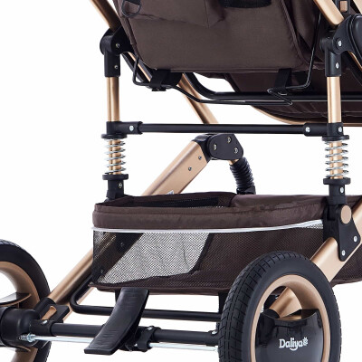 BAMBIMO Kinderwagen 3in1 (ein Daliya® refurbished Produkt Braun - Gold)