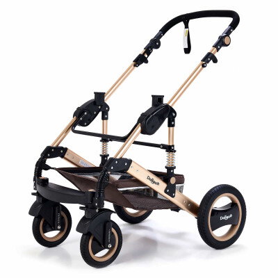 BAMBIMO Kinderwagen 3in1 (ein Daliya® refurbished Produkt Braun - Gold)