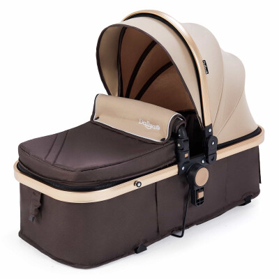 BAMBIMO Kinderwagen 3in1 (ein Daliya® refurbished Produkt Braun - Gold)