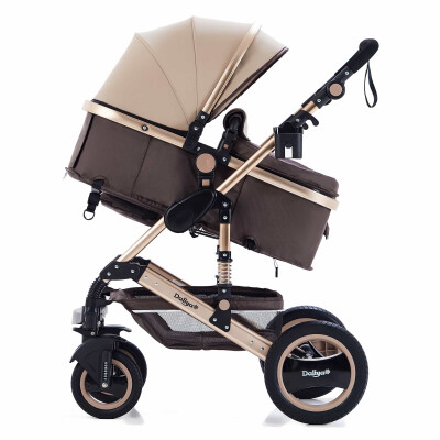 BAMBIMO Kinderwagen 3in1 (ein Daliya® refurbished Produkt Braun - Gold)