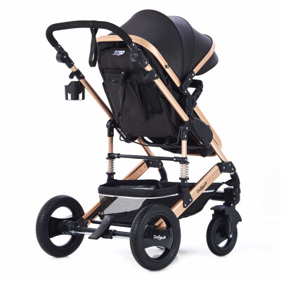 BAMBIMO Kinderwagen 3in1 (ein Daliya® refurbished Produkt Schwarz-Gold)