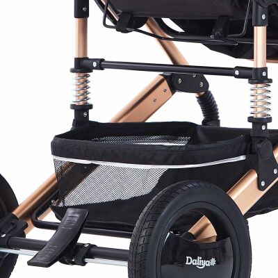 BAMBIMO Kinderwagen 3in1 (ein Daliya® refurbished Produkt Schwarz-Gold)