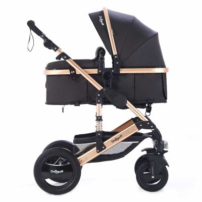 BAMBIMO Kinderwagen 3in1 (ein Daliya® refurbished Produkt Schwarz-Gold)