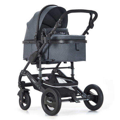 BAMBIMO Kinderwagen 2in1 (ein Daliya® refurbished Produkt Dunkel-Grau)