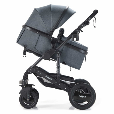 BAMBIMO Kinderwagen 2in1 (ein Daliya® refurbished Produkt Dunkel-Grau)