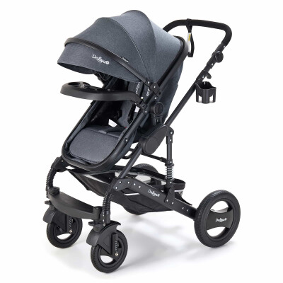 BAMBIMO Kinderwagen 2in1 (ein Daliya® refurbished Produkt Dunkel-Grau)