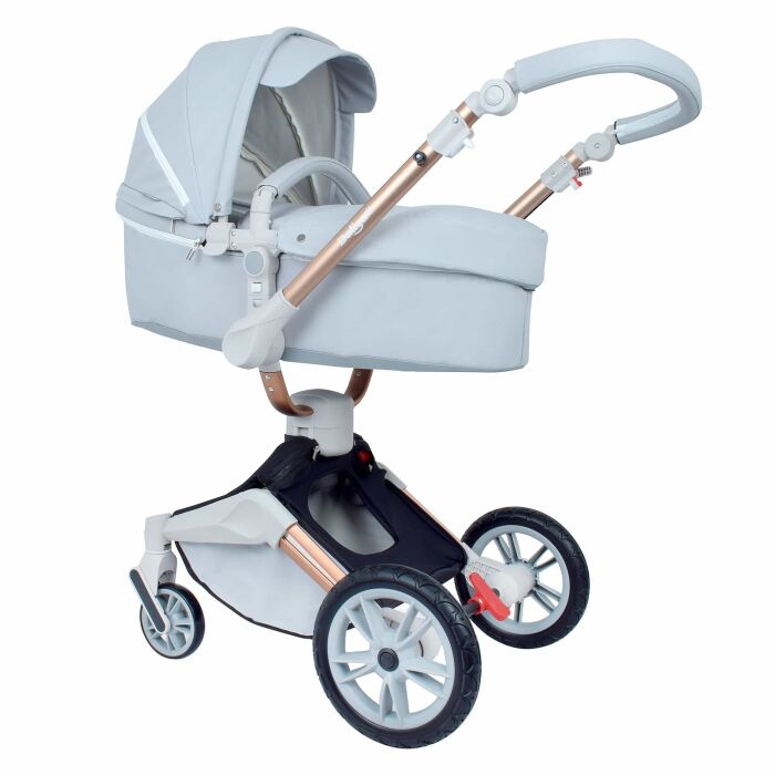 Daliya® TURNIYO 2in1 Kinderwagen 360°drehbar (Grau)