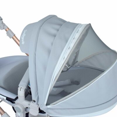 Daliya® TURNIYO 2in1 Kinderwagen 360°drehbar (Grau)