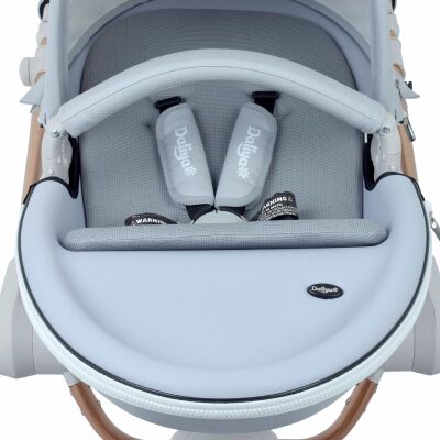 Daliya® TURNIYO 2in1 Kinderwagen 360°drehbar (Grau)