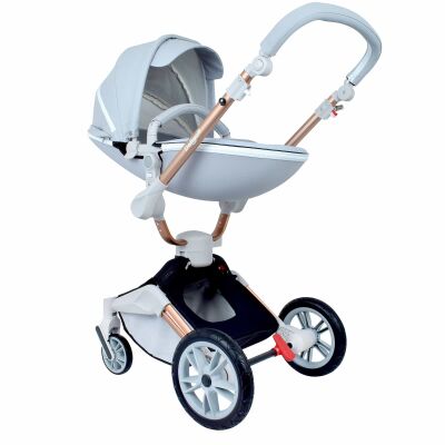 Daliya® TURNIYO 2in1 Kinderwagen 360°drehbar (Grau)