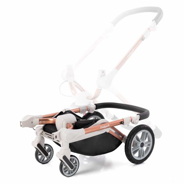 Daliya® TURNIYO 2in1 Kinderwagen 360°drehbar (Schwarz)