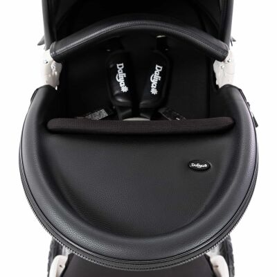 Daliya® TURNIYO 2in1 Kinderwagen 360°drehbar (Schwarz)