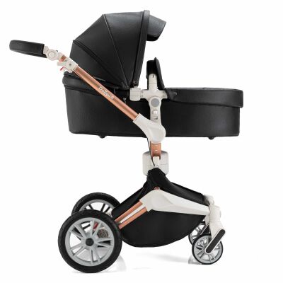 Daliya® TURNIYO 2in1 Kinderwagen 360°drehbar (Schwarz)