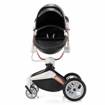 Daliya® TURNIYO 2in1 Kinderwagen 360°drehbar (Schwarz)