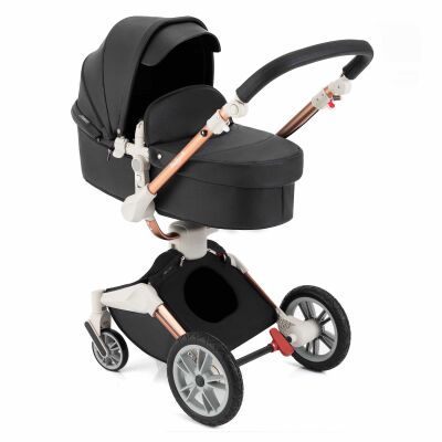 Daliya® TURNIYO 2in1 Kinderwagen 360°drehbar (Schwarz)