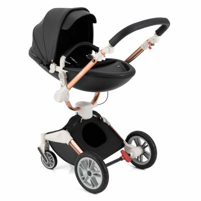 Daliya® TURNIYO 2in1 Kinderwagen 360°drehbar (Schwarz)