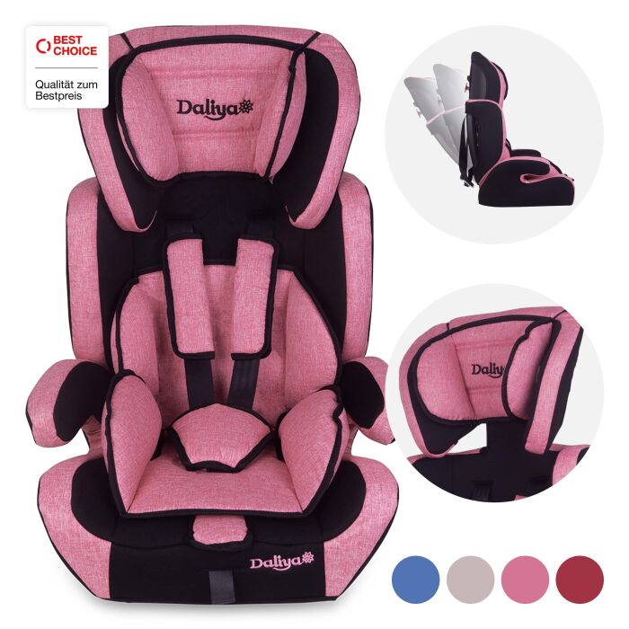 Daliya® CARSITTO Kinderautositz 9-36KG Gruppe I / II / III ( Rosa )