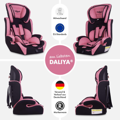 Daliya® CARSITTO Kinderautositz 9-36KG Gruppe I / II / III ( Rosa )