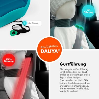 Daliya® QUBIX Kindersitzerhöhung I-Size (Türkis - Blau)
