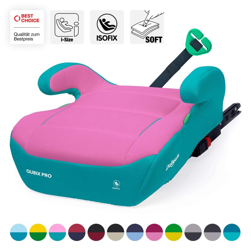 Daliya® QUBIX PRO Kindersitzerhöhung Isofix und I-Size (Farbauswahl)
