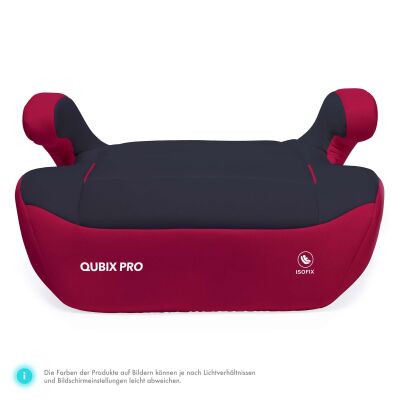 Daliya® QUBIX PRO Kindersitzerhöhung Isofix und I-Size (Rot - Schwarz)