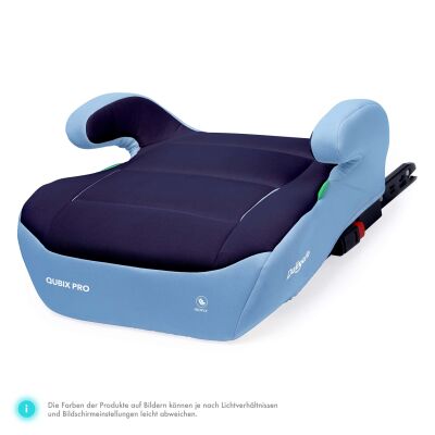 Daliya® QUBIX PRO Kindersitzerhöhung Isofix und I-Size (Hellblau - Dunkelblau)