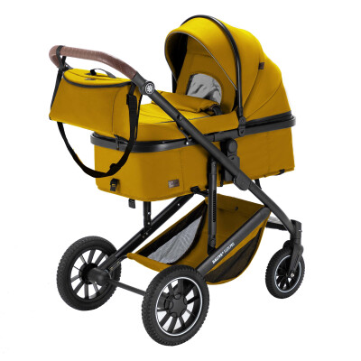 Daliya® FLEXI-PRO 2in1 Kinderwagen & Buggy (Gelb)