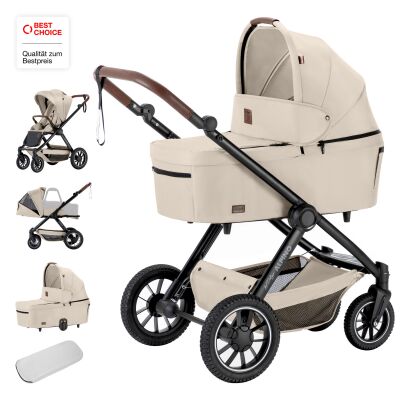 Daliya® ALPINO 2in1 Buggy & Kinderwagen (Beige)