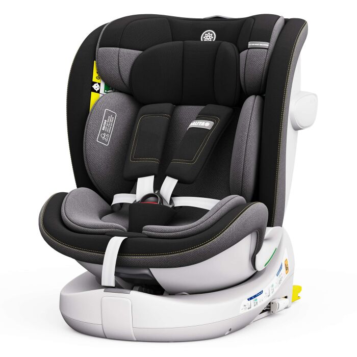 ROTAZIONE I-Size Kindersitz 360° drehbar – Schwarz | I-Size, ISOFIX, Premium-Sicherheit