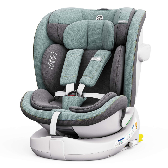 ROTAZIONE  I-Size Kindersitz 360° drehbar – Grün | I-Size, ISOFIX, Atmungsaktiver Komfort