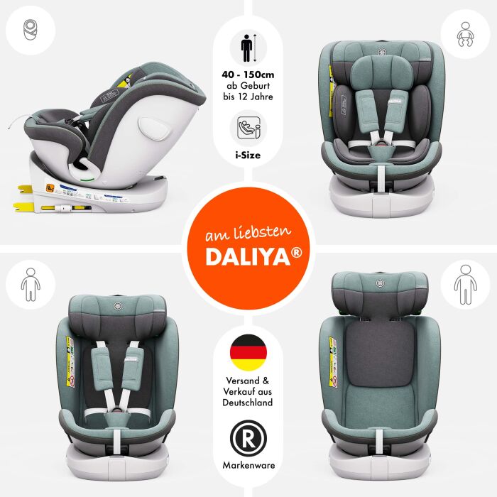 Rotazione I-Size Kindersitz 360° drehbar –...