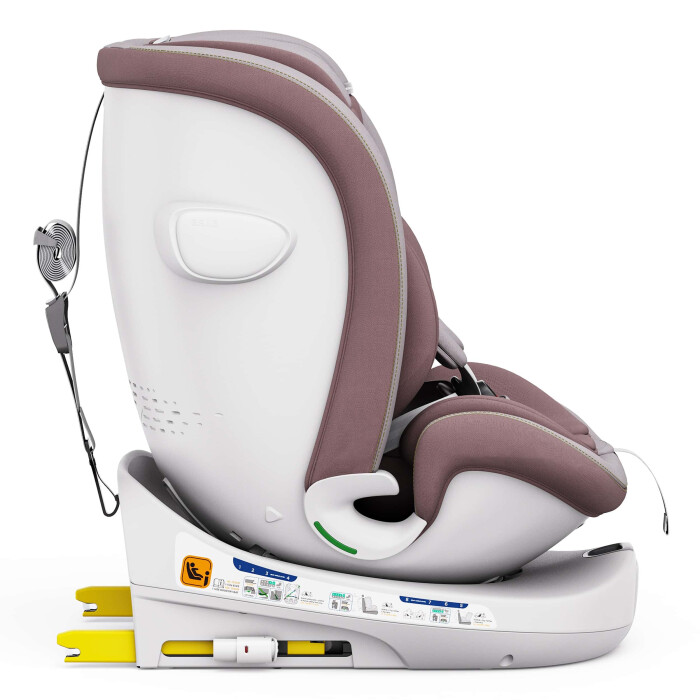 ROTAZIONE I-Size Kindersitz 360° drehbar – Pastellrosa | I-Size, ISOFIX, Eleganz & Sicherheit