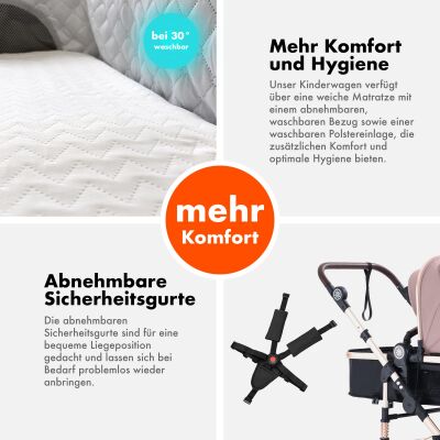 Daliya® NEOMOVE 3in1 Kinderwagen & Buggy (Farbauswahl)