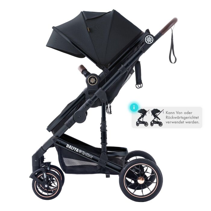 Daliya® NEOMOVE 3in1 Kinderwagen & Buggy (Schwarz-Schwarz)