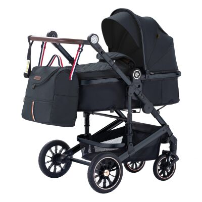 Daliya® NEOMOVE 3in1 Kinderwagen & Buggy (Schwarz-Schwarz)