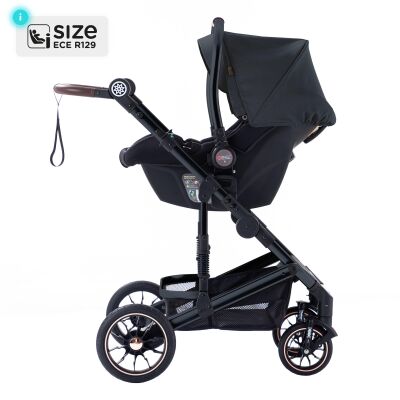 Daliya® NEOMOVE 3in1 Kinderwagen & Buggy (Schwarz-Schwarz)