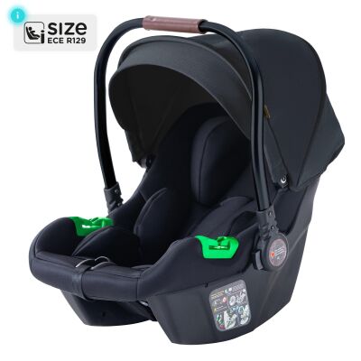 Daliya® NEOMOVE 3in1 Kinderwagen & Buggy (Schwarz-Schwarz)