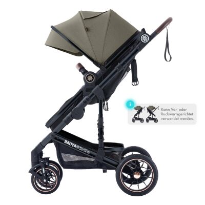 Daliya® NEOMOVE 3in1 Kinderwagen & Buggy (Schwarz-Braun)