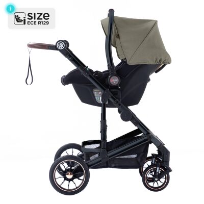 Daliya® NEOMOVE 3in1 Kinderwagen & Buggy (Schwarz-Braun)