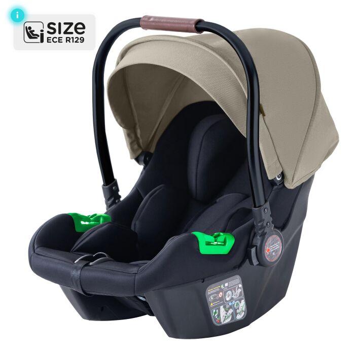 Daliya® NEOMOVE 3in1 Kinderwagen & Buggy (Schwarz-Beige)